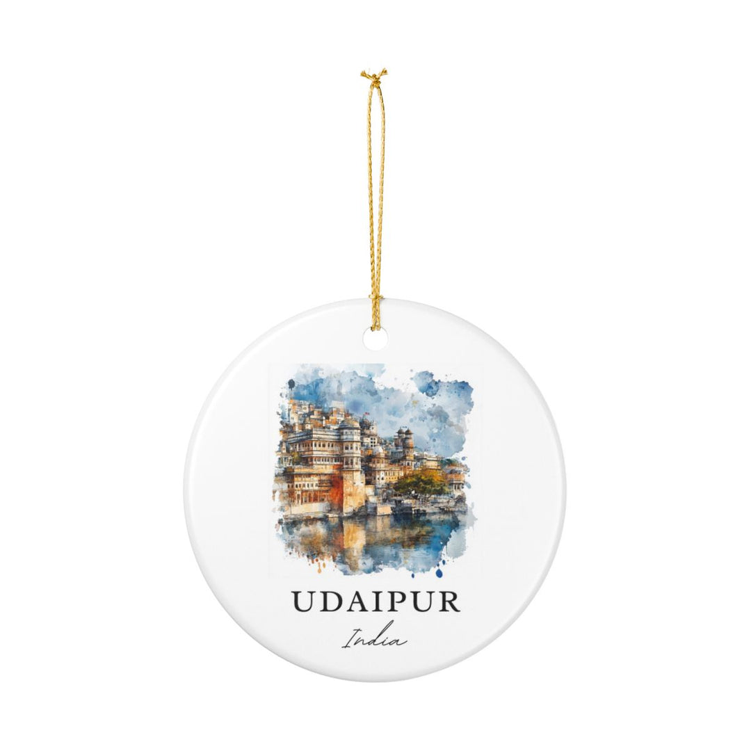 Udaipur India Ornament: Unique Udaipur Souvenir, Udaipur India Xmas Decor, and Authentic Udaipur Gift