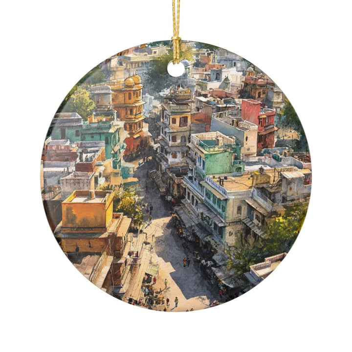 Udaipur India Ornament: Unique Udaipur Souvenir, Udaipur India Xmas Decor, and Authentic Udaipur Gift