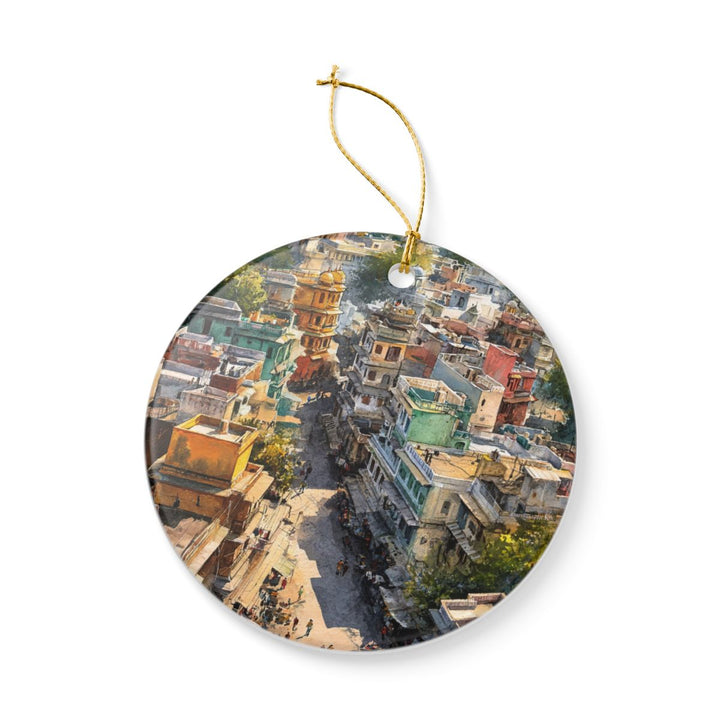 Udaipur India Ornament: Unique Udaipur Souvenir, Udaipur India Xmas Decor, and Authentic Udaipur Gift