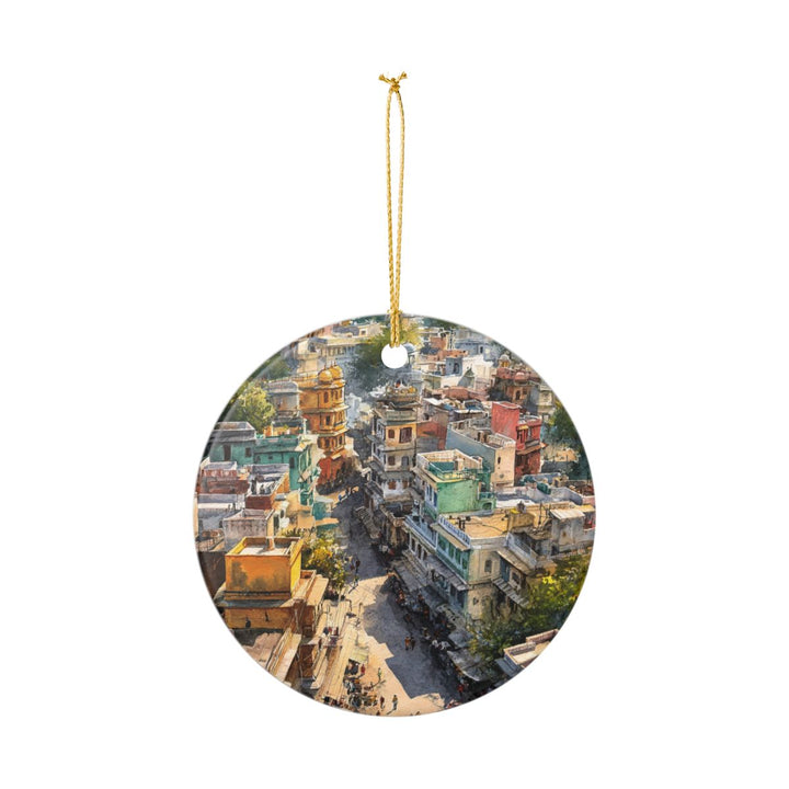 Udaipur India Ornament: Unique Udaipur Souvenir, Udaipur India Xmas Decor, and Authentic Udaipur Gift