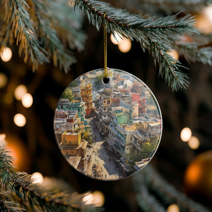 Udaipur India Ornament: Unique Udaipur Souvenir, Udaipur India Xmas Decor, and Authentic Udaipur Gift