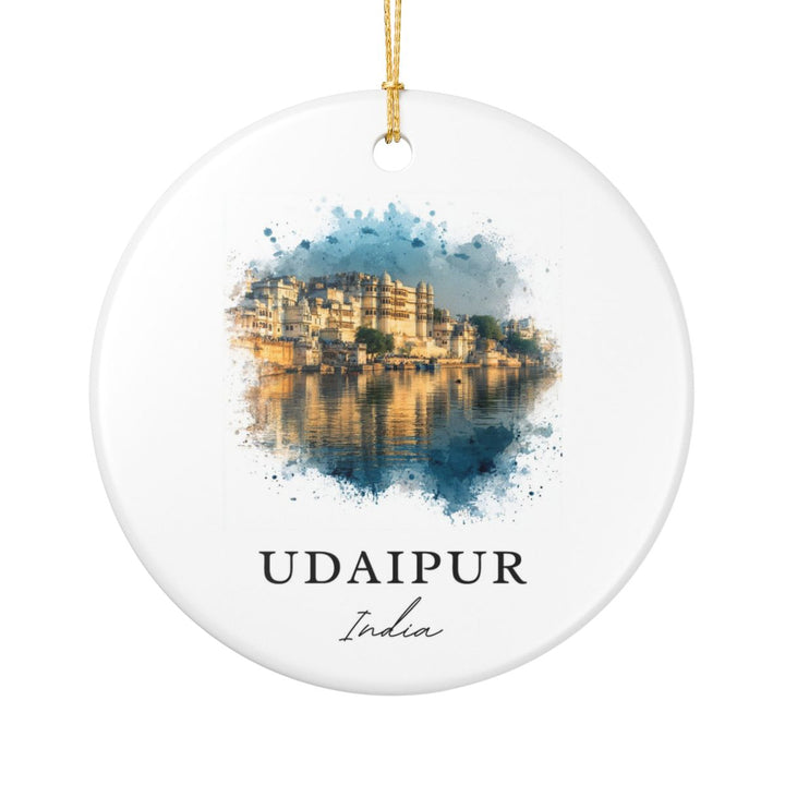 Udaipur India Ornament: Unique Udaipur Souvenir, Udaipur India Xmas Decor, and Authentic Udaipur Gift