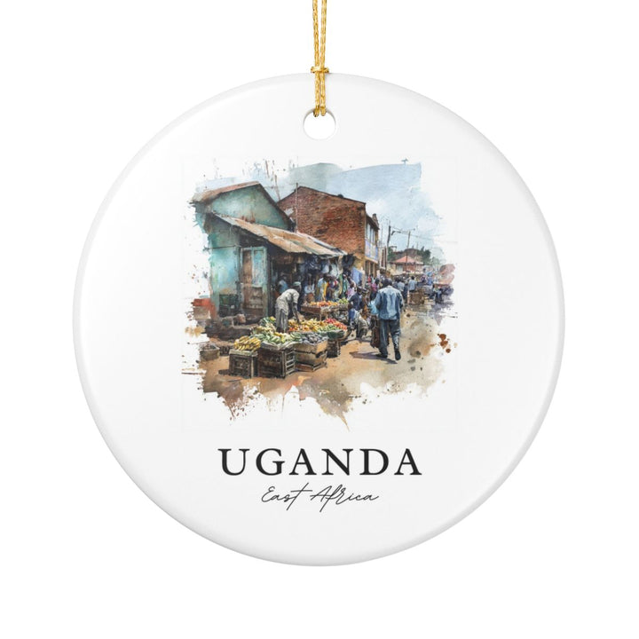 Uganda Africa Ornament: Unique Uganda Souvenir, Uganda Africa Xmas Decor, and Authentic Uganda Gift