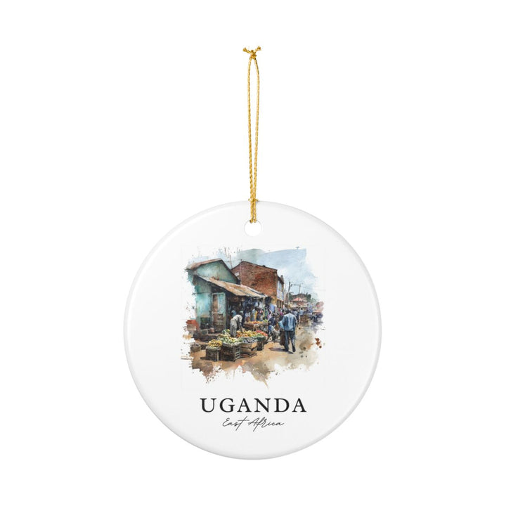 Uganda Africa Ornament: Unique Uganda Souvenir, Uganda Africa Xmas Decor, and Authentic Uganda Gift