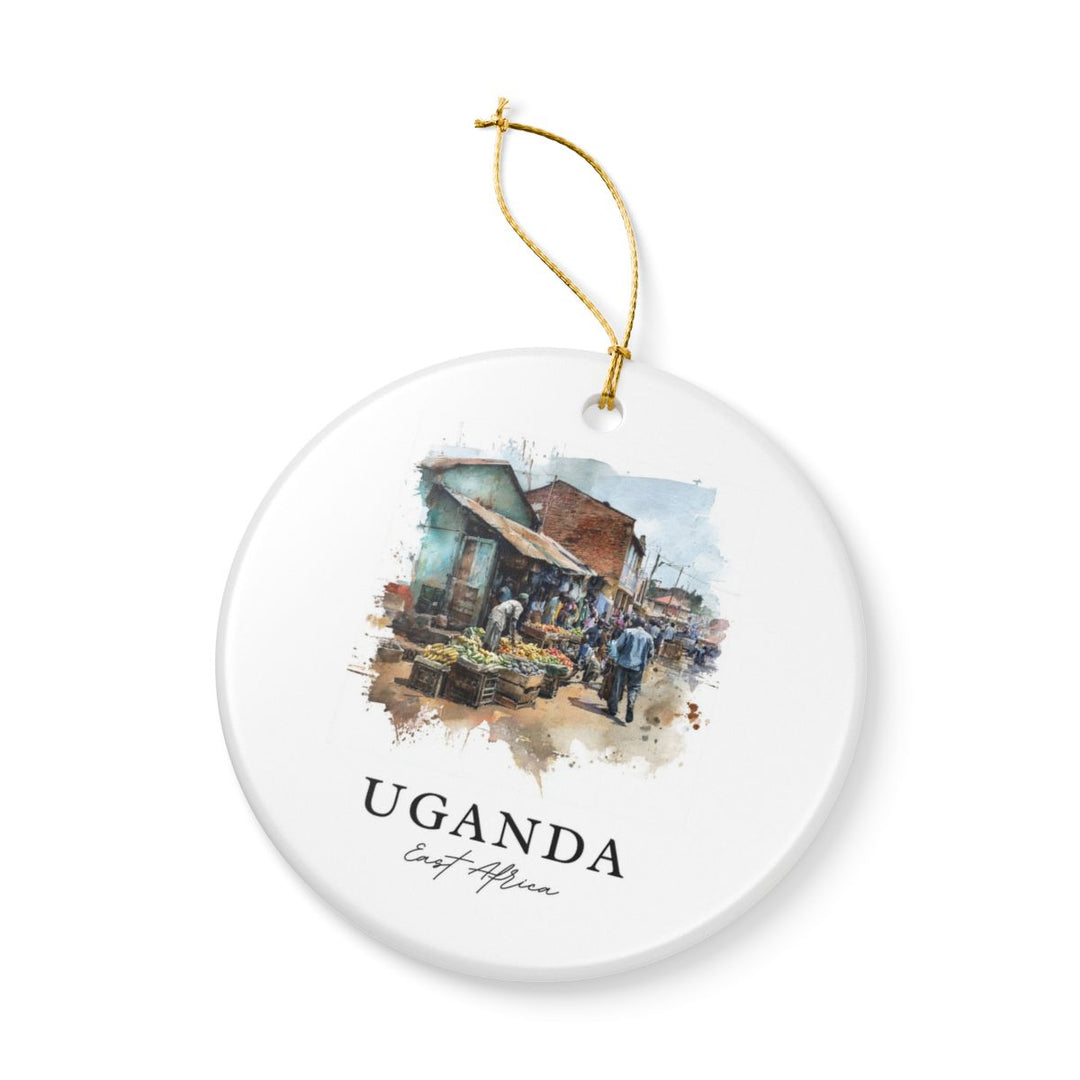 Uganda Africa Ornament: Unique Uganda Souvenir, Uganda Africa Xmas Decor, and Authentic Uganda Gift