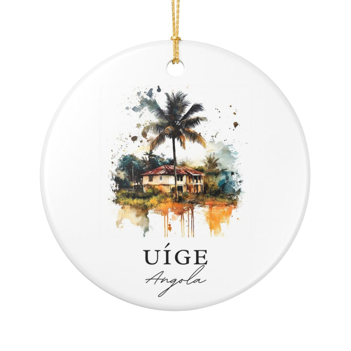 Uíge Angola Ornament: Unique Uíge Angola Souvenir, Uíge Angola Xmas Decor, and Authentic Uíge Angola Gift