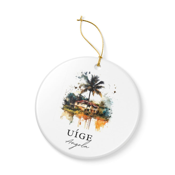Uíge Angola Ornament: Unique Uíge Angola Souvenir, Uíge Angola Xmas Decor, and Authentic Uíge Angola Gift