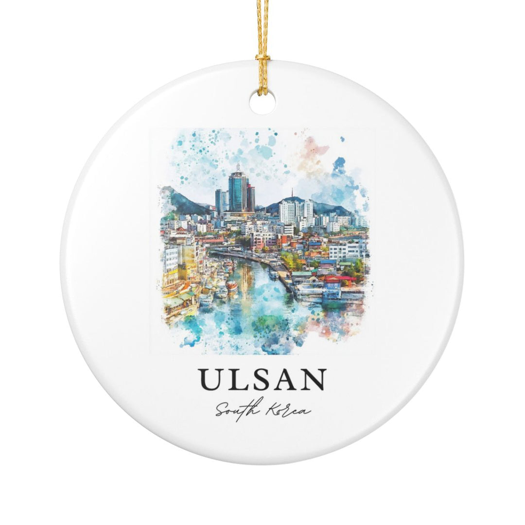 Ulsan South Korea Ornament: Unique Ulsan Souvenir, Ulsan South Korea Xmas Decor, and Authentic Ulsan Gift
