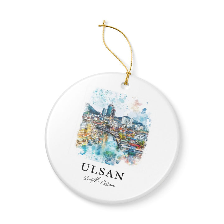 Ulsan South Korea Ornament: Unique Ulsan Souvenir, Ulsan South Korea Xmas Decor, and Authentic Ulsan Gift