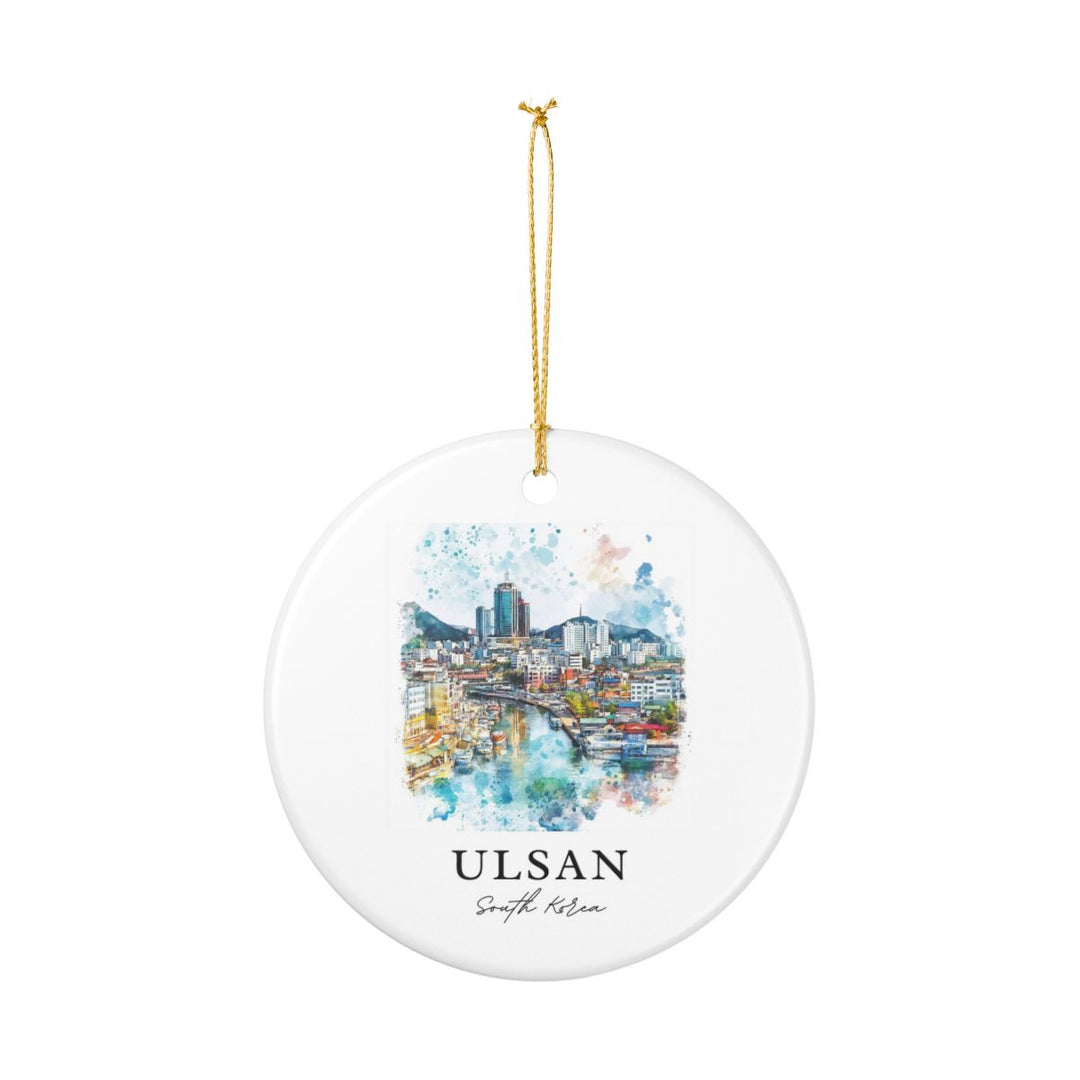 Ulsan South Korea Ornament: Unique Ulsan Souvenir, Ulsan South Korea Xmas Decor, and Authentic Ulsan Gift
