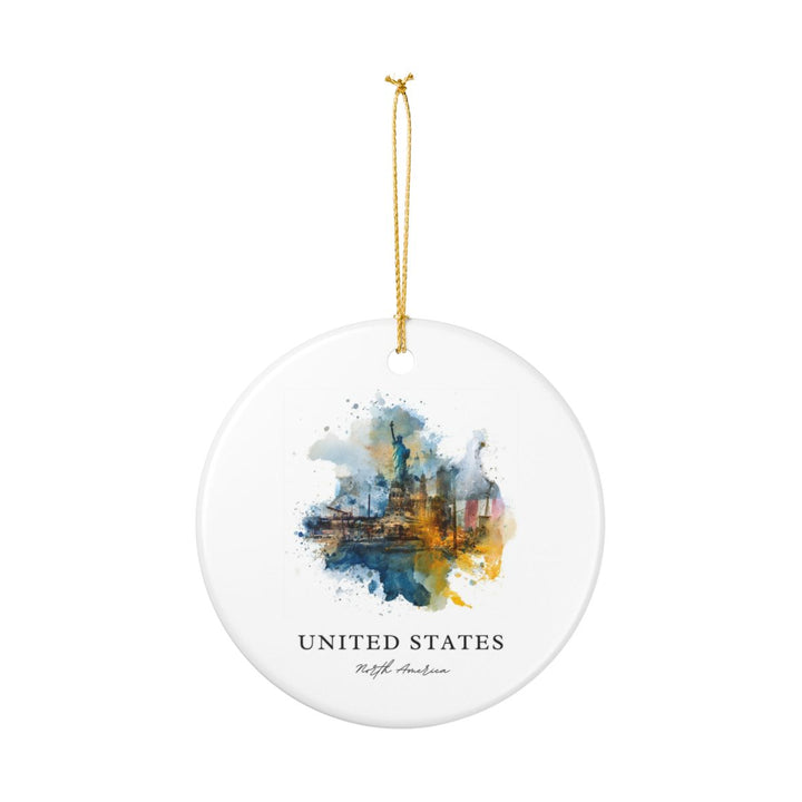 United States Ornament: Unique United States Souvenir, United States Xmas Decor, and Authentic United States Gift