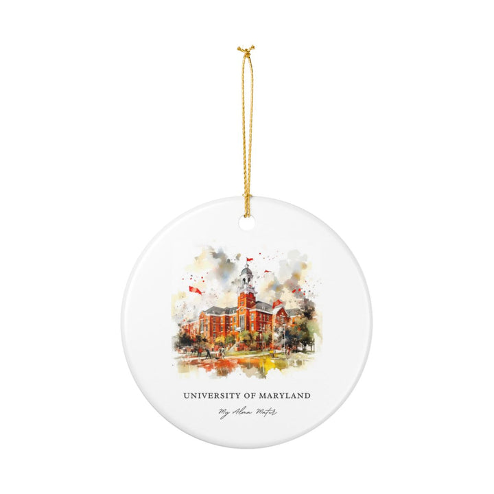 University of Maryland Maryland Ornament: Unique University of Maryland Souvenir, University of Maryland Maryland Xmas Decor, and Authentic University of Maryland Gift