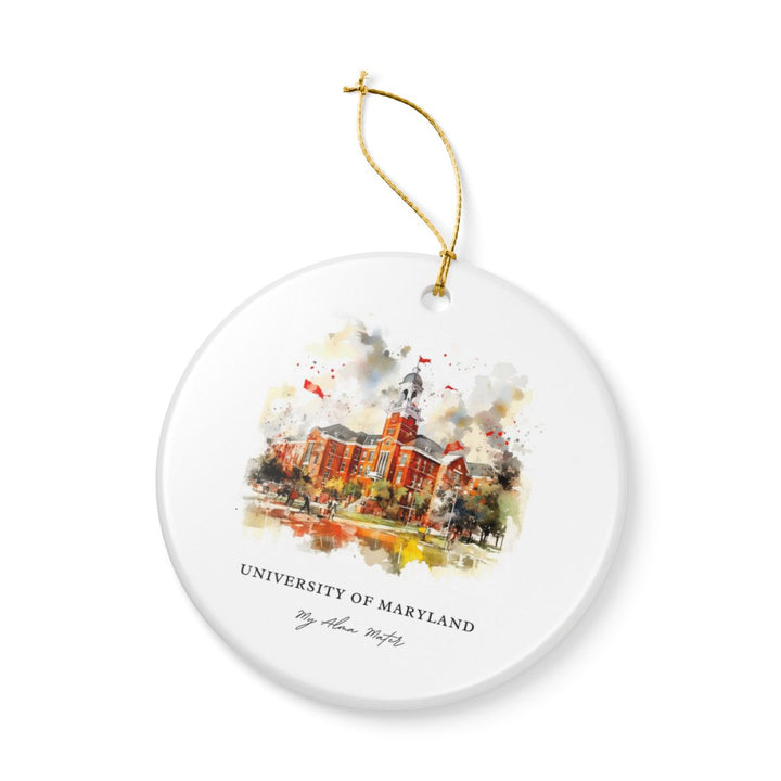 University of Maryland Maryland Ornament: Unique University of Maryland Souvenir, University of Maryland Maryland Xmas Decor, and Authentic University of Maryland Gift