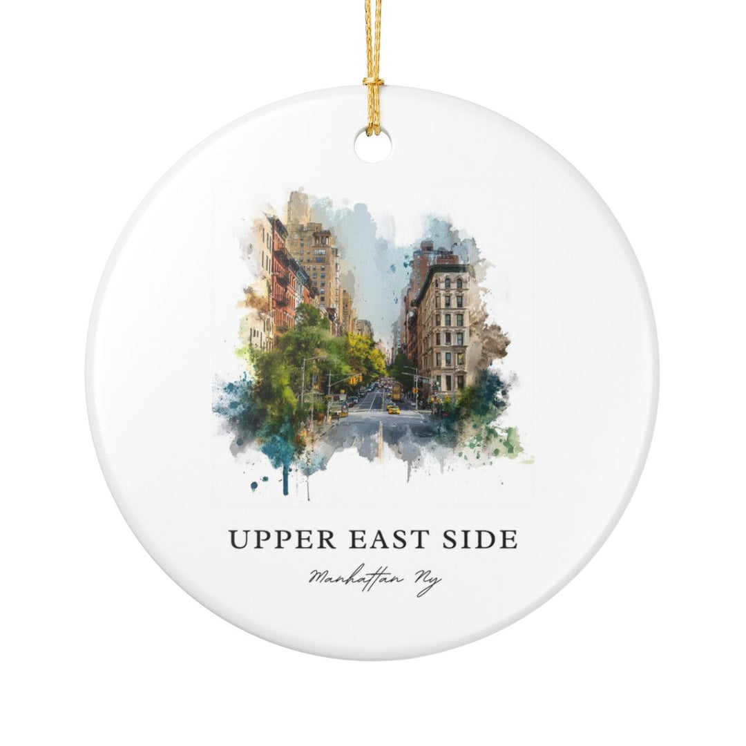 Upper East Side Manhattan NY Ornament: Unique Upper East Side Manhattan Souvenir, Upper East Side Manhattan New York Xmas Decor