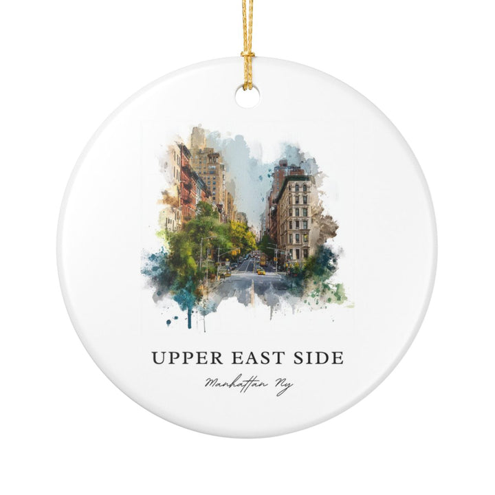 Upper East Side Manhattan NY Ornament: Unique Upper East Side Manhattan Souvenir, Upper East Side Manhattan New York Xmas Decor