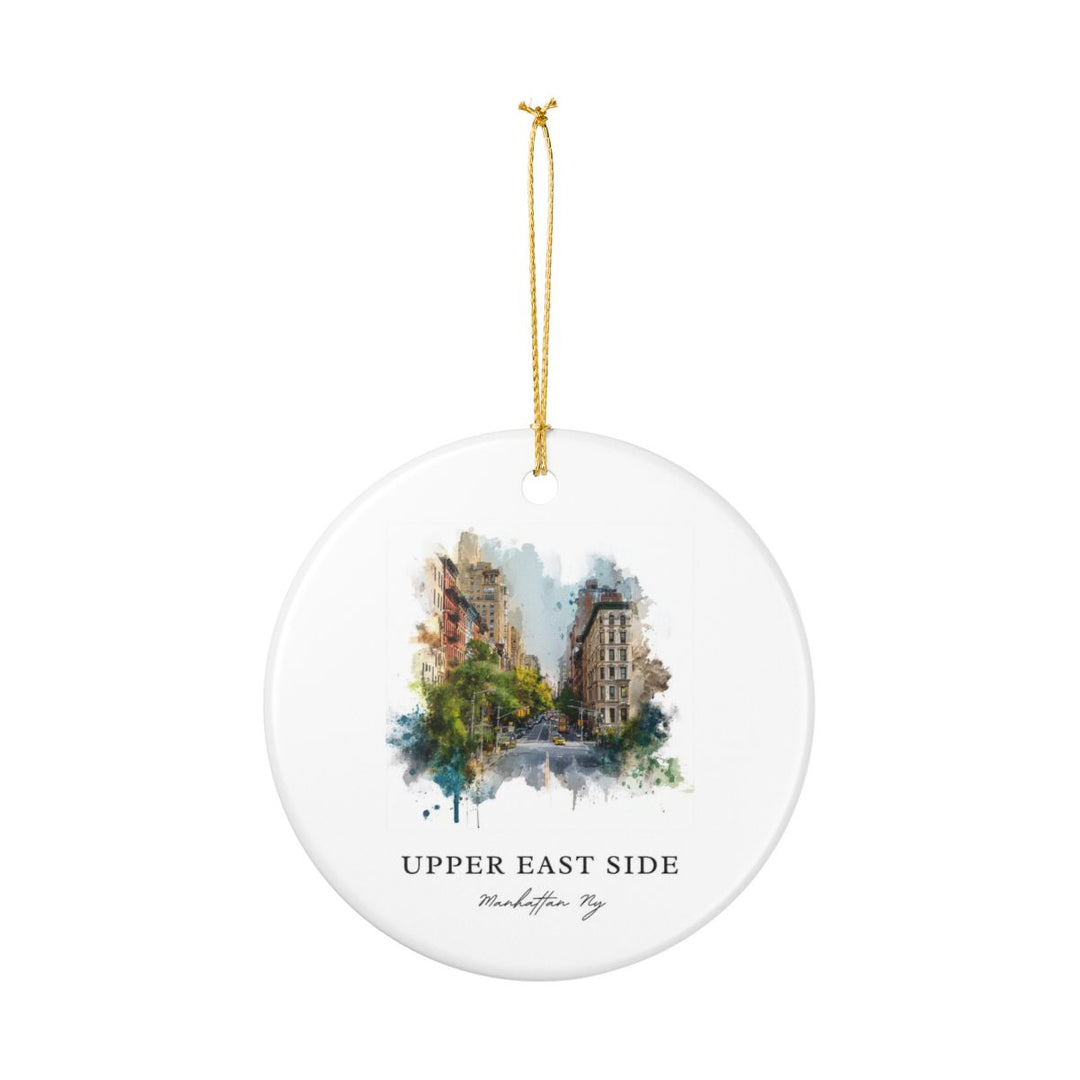 Upper East Side Manhattan NY Ornament: Unique Upper East Side Manhattan Souvenir, Upper East Side Manhattan New York Xmas Decor