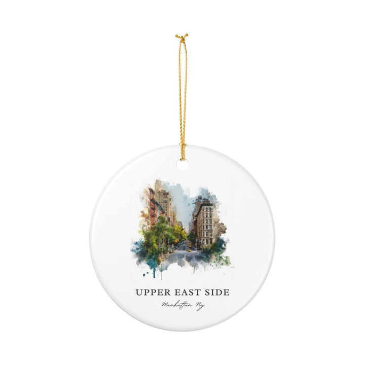 Upper East Side Manhattan NY Ornament: Unique Upper East Side Manhattan Souvenir, Upper East Side Manhattan New York Xmas Decor