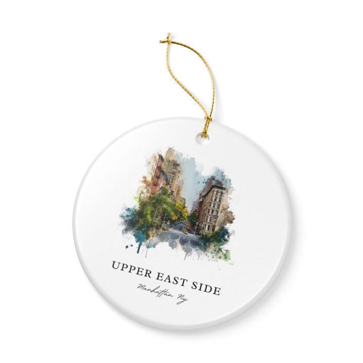 Upper East Side Manhattan NY Ornament: Unique Upper East Side Manhattan Souvenir, Upper East Side Manhattan New York Xmas Decor
