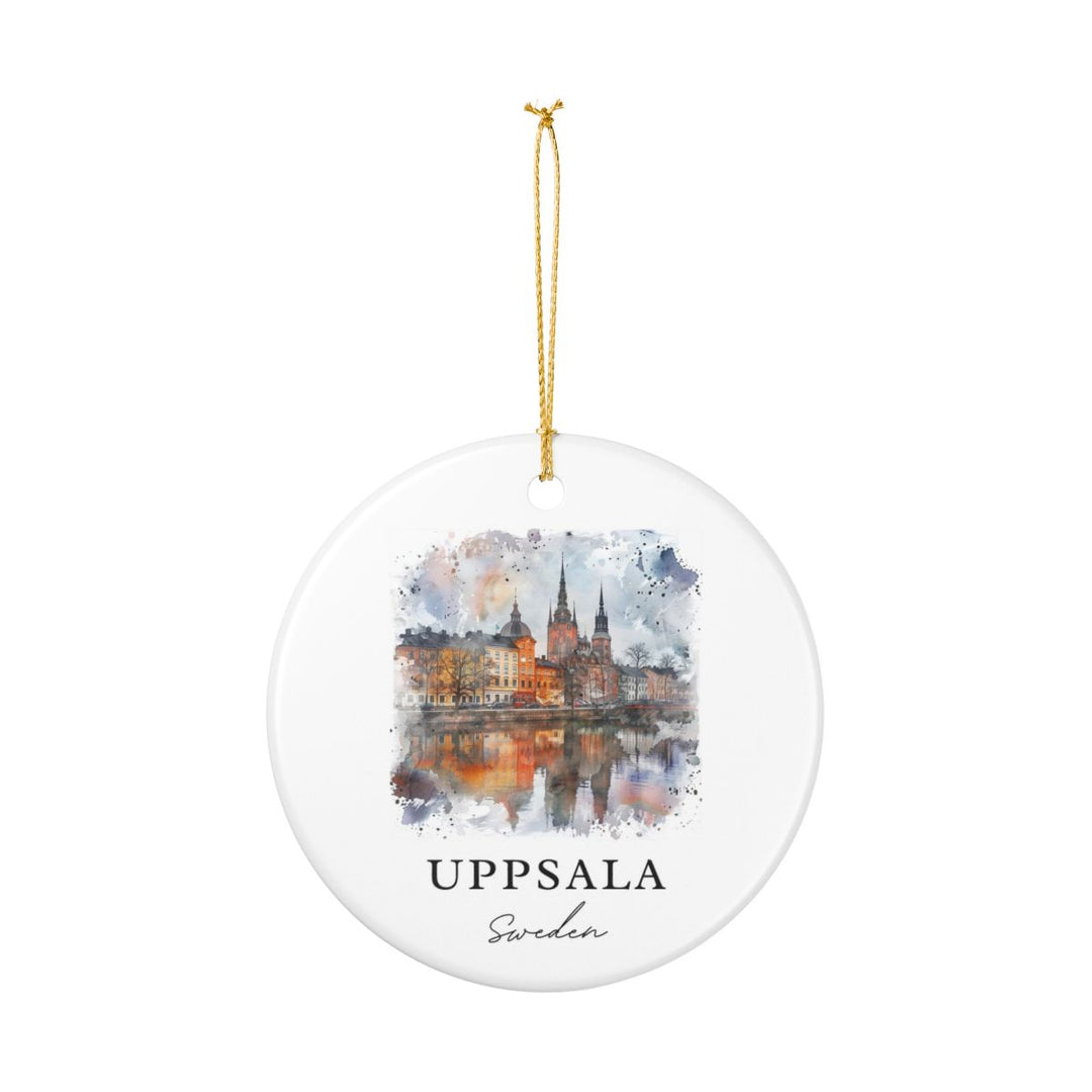 Uppsala Sweden Ornament: Unique Uppsala Souvenir, Uppsala Sweden Xmas Decor, and Authentic Uppsala Gift