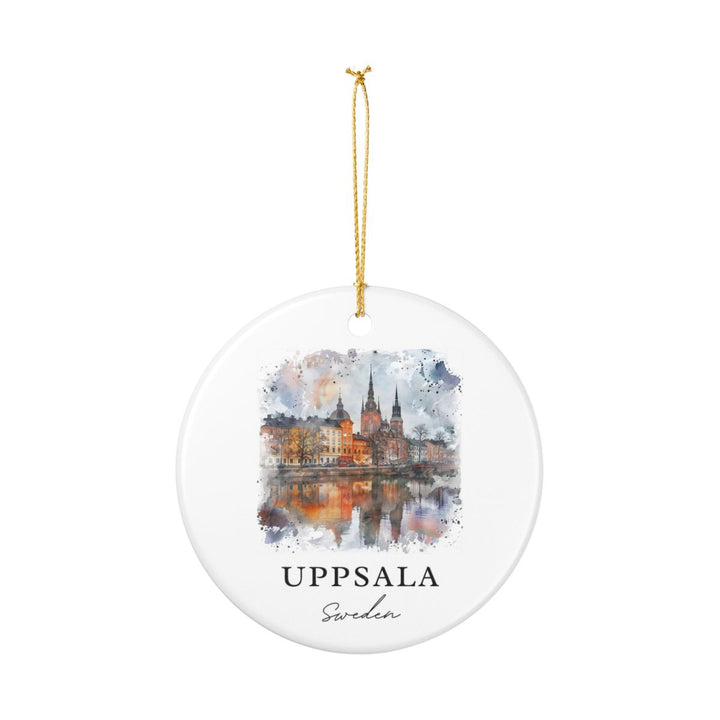Uppsala Sweden Ornament: Unique Uppsala Souvenir, Uppsala Sweden Xmas Decor, and Authentic Uppsala Gift