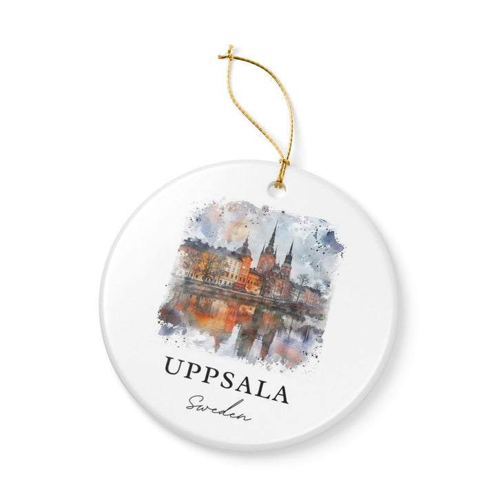 Uppsala Sweden Ornament: Unique Uppsala Souvenir, Uppsala Sweden Xmas Decor, and Authentic Uppsala Gift