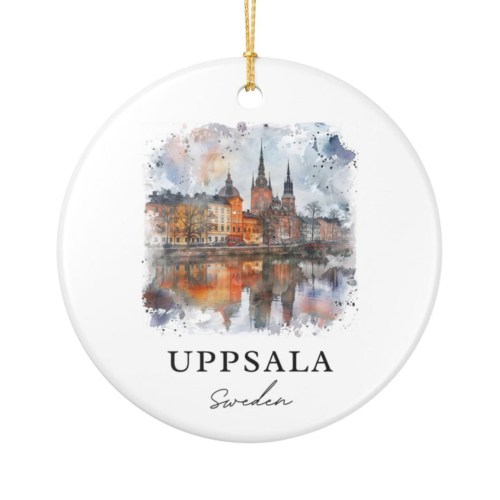 Uppsala Sweden Ornament: Unique Uppsala Souvenir, Uppsala Sweden Xmas Decor, and Authentic Uppsala Gift