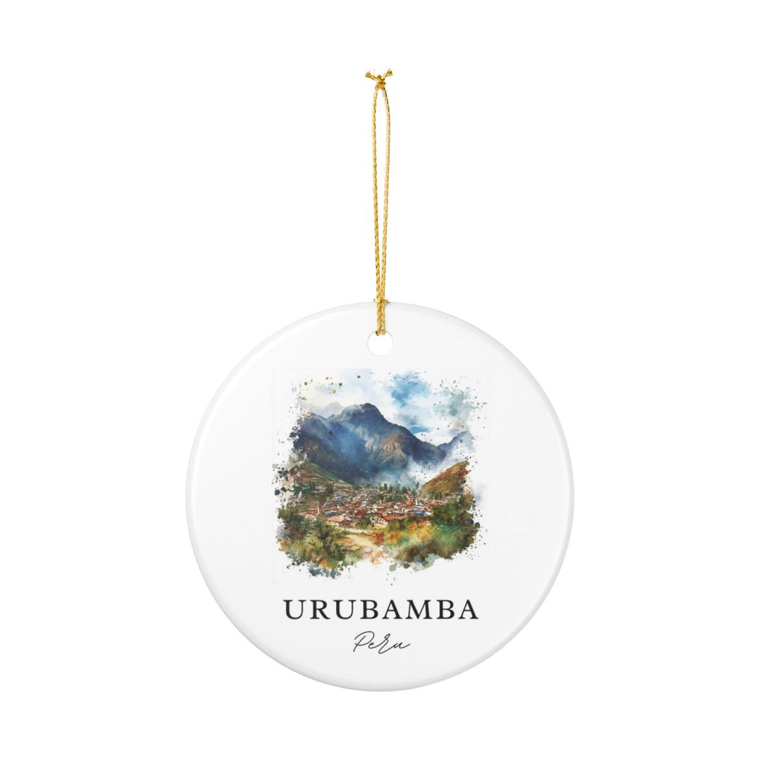 Urubamba Peru Ornament: Unique Urubamba Souvenir, Urubamba Peru Xmas Decor, and Authentic Urubamba Gift