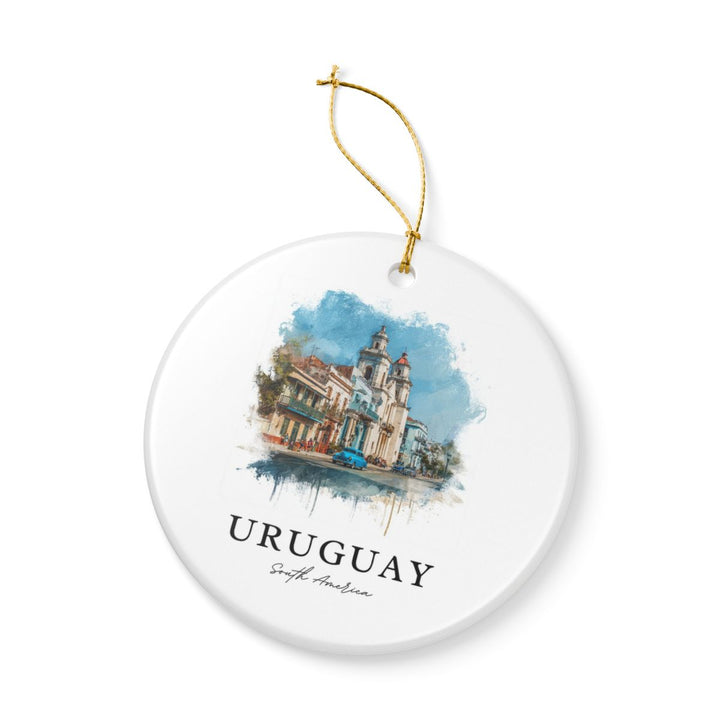 Uruguay South America Ornament: Unique Uruguay South Souvenir, Uruguay South USA Xmas Decor, and Authentic Uruguay South Gift