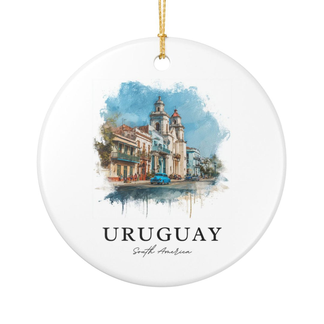 Uruguay South America Ornament: Unique Uruguay South Souvenir, Uruguay South USA Xmas Decor, and Authentic Uruguay South Gift