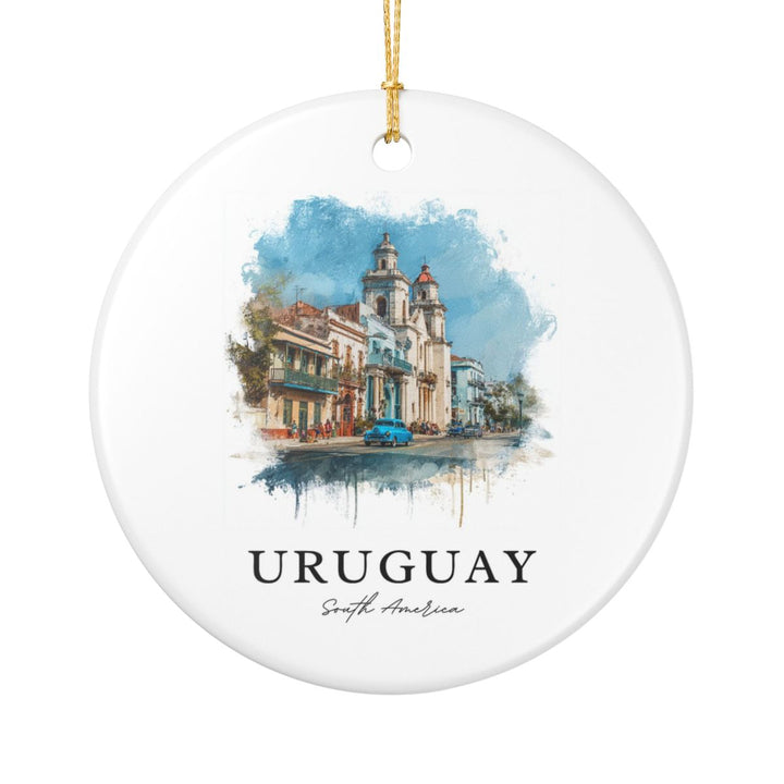 Uruguay South America Ornament: Unique Uruguay South Souvenir, Uruguay South USA Xmas Decor, and Authentic Uruguay South Gift