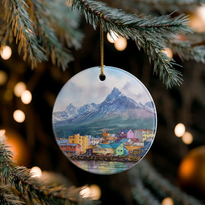 Ushuaia Argentina Ornament: Unique Ushuaia Souvenir, Ushuaia Argentina Xmas Decor, and Authentic Ushuaia Gift