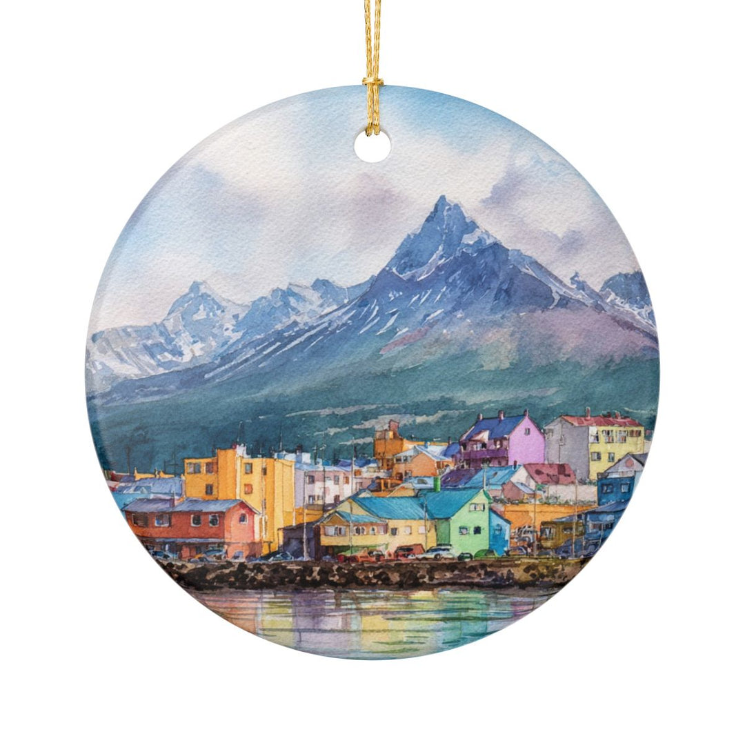 Ushuaia Argentina Ornament: Unique Ushuaia Souvenir, Ushuaia Argentina Xmas Decor, and Authentic Ushuaia Gift