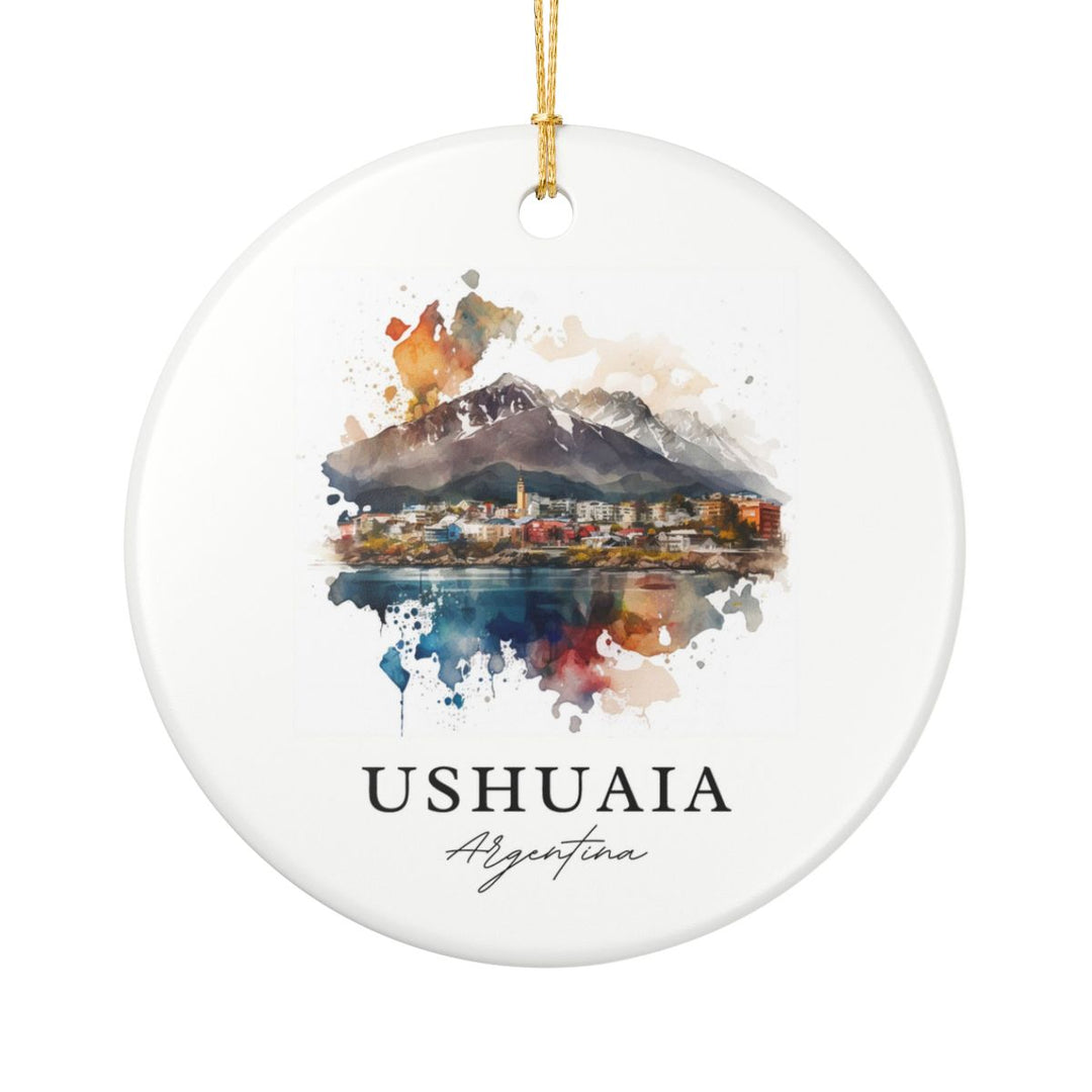 Ushuaia Argentina Ornament: Unique Ushuaia Souvenir, Ushuaia Argentina Xmas Decor, and Authentic Ushuaia Gift