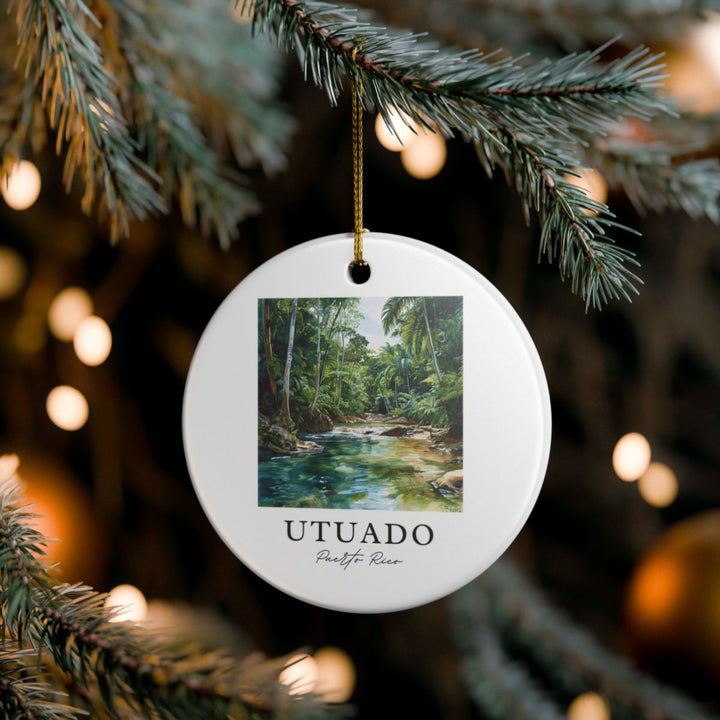 Utado Puerto Rico Ornament: Unique Utado Souvenir, Utado Puerto Rico Xmas Decor, and Authentic Utado Gift