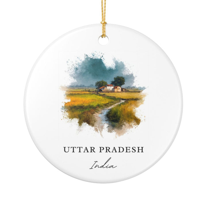 Uttar Pradesh India Ornament: Unique Uttar Pradesh Souvenir, Uttar Pradesh India Xmas Decor, and Authentic Uttar Pradesh Gift