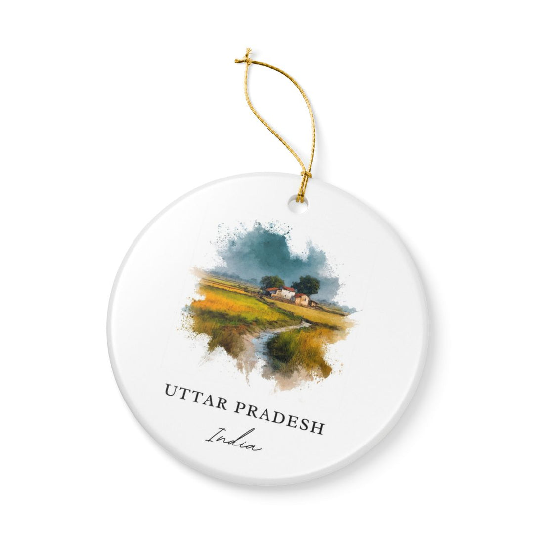 Uttar Pradesh India Ornament: Unique Uttar Pradesh Souvenir, Uttar Pradesh India Xmas Decor, and Authentic Uttar Pradesh Gift