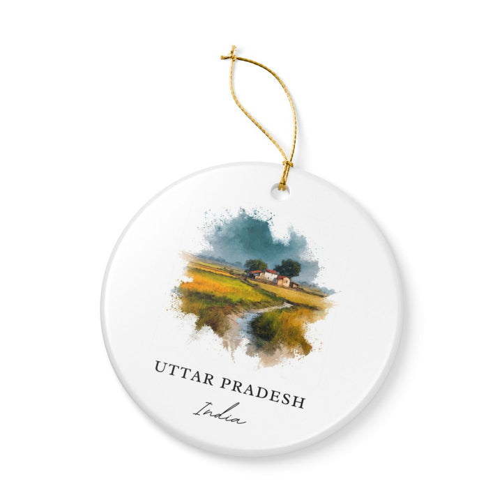 Uttar Pradesh India Ornament: Unique Uttar Pradesh Souvenir, Uttar Pradesh India Xmas Decor, and Authentic Uttar Pradesh Gift