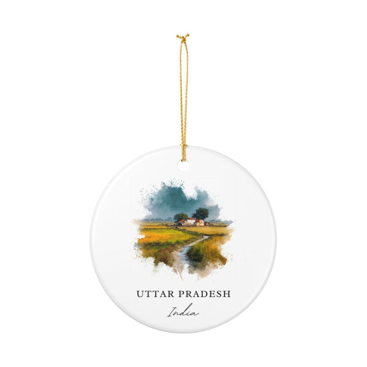 Uttar Pradesh India Ornament: Unique Uttar Pradesh Souvenir, Uttar Pradesh India Xmas Decor, and Authentic Uttar Pradesh Gift