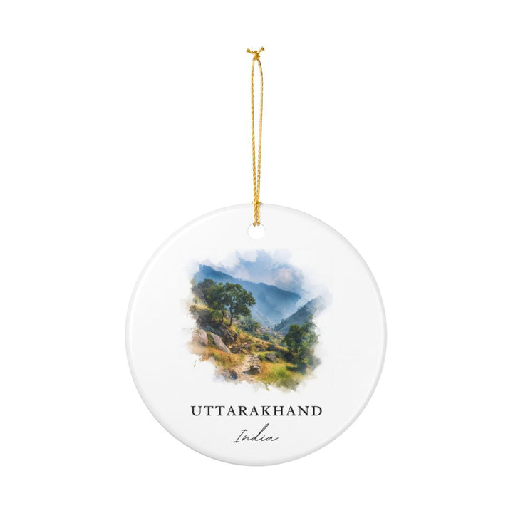 Uttarakhand India Ornament: Unique Uttarakhand Souvenir, Uttarakhand India Xmas Decor, and Authentic Uttarakhand Gift
