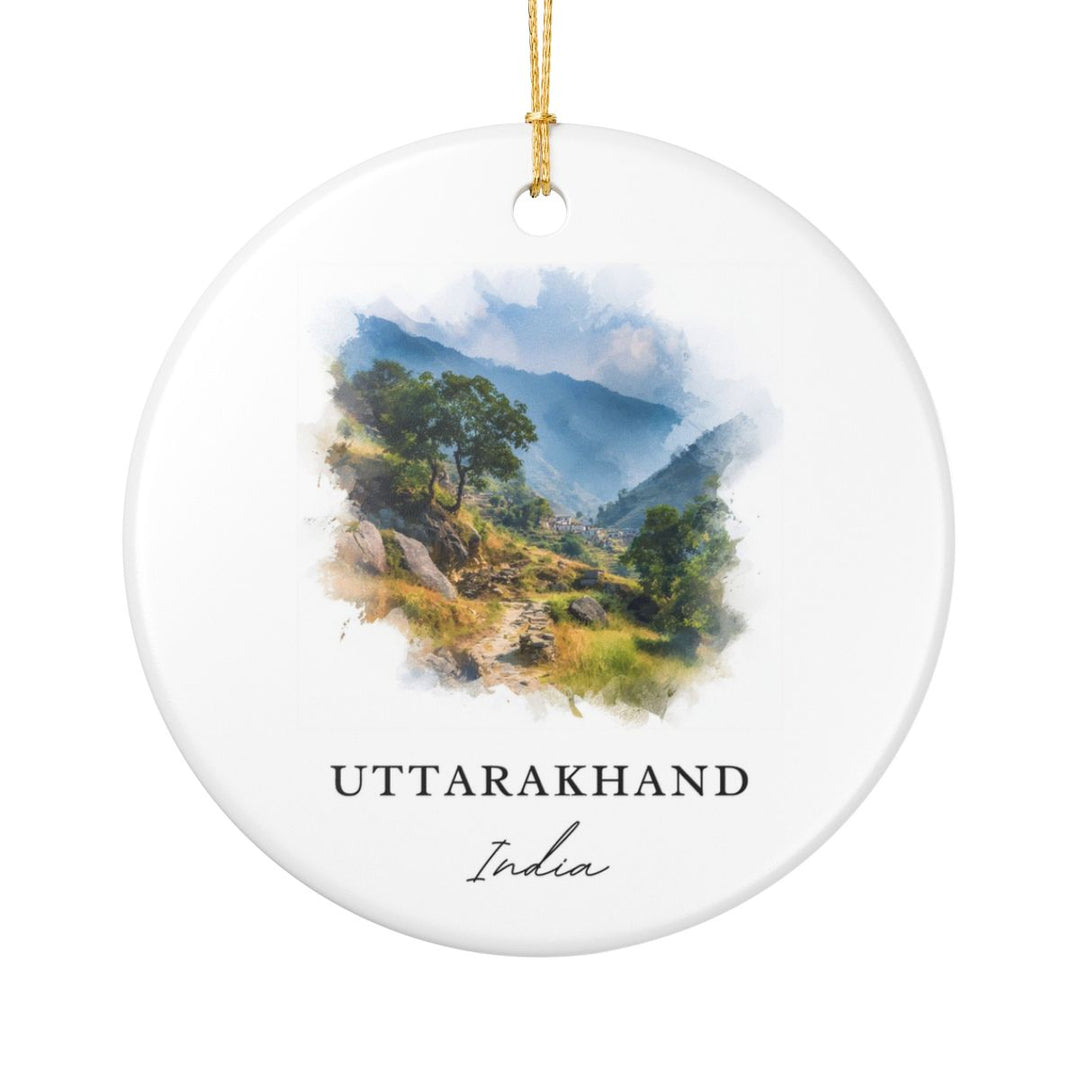 Uttarakhand India Ornament: Unique Uttarakhand Souvenir, Uttarakhand India Xmas Decor, and Authentic Uttarakhand Gift