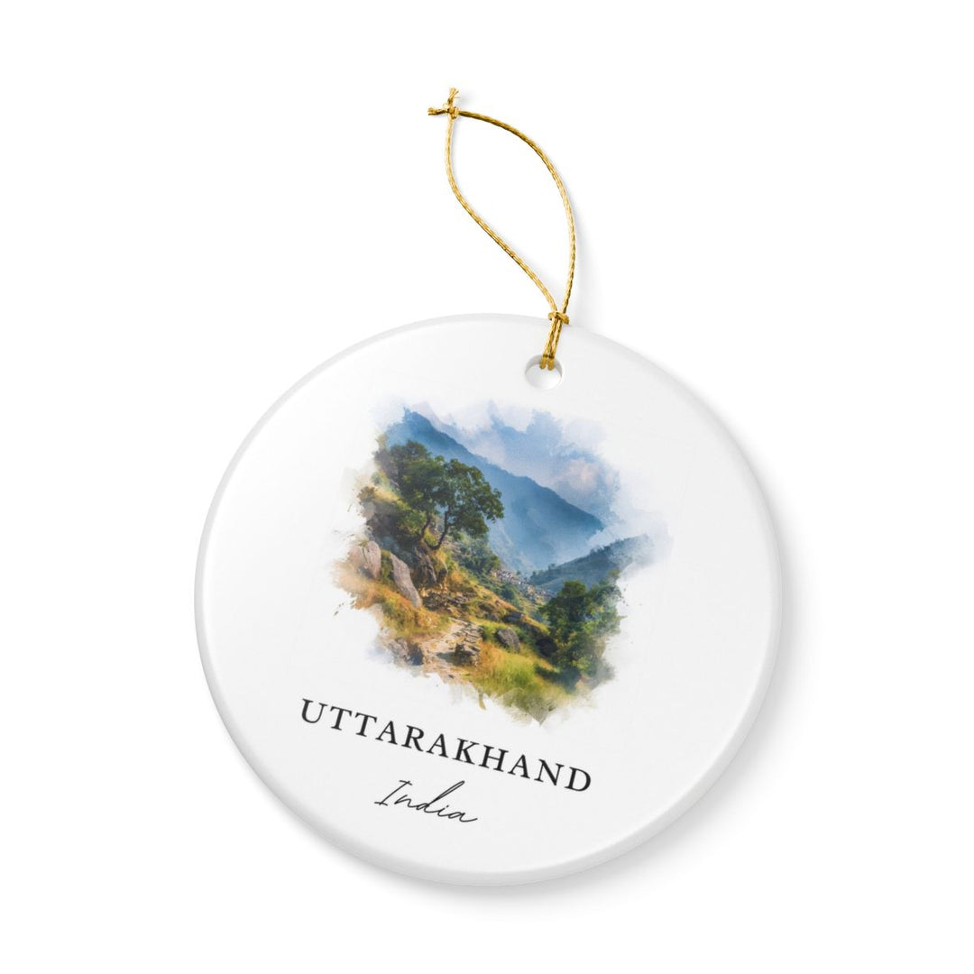 Uttarakhand India Ornament: Unique Uttarakhand Souvenir, Uttarakhand India Xmas Decor, and Authentic Uttarakhand Gift