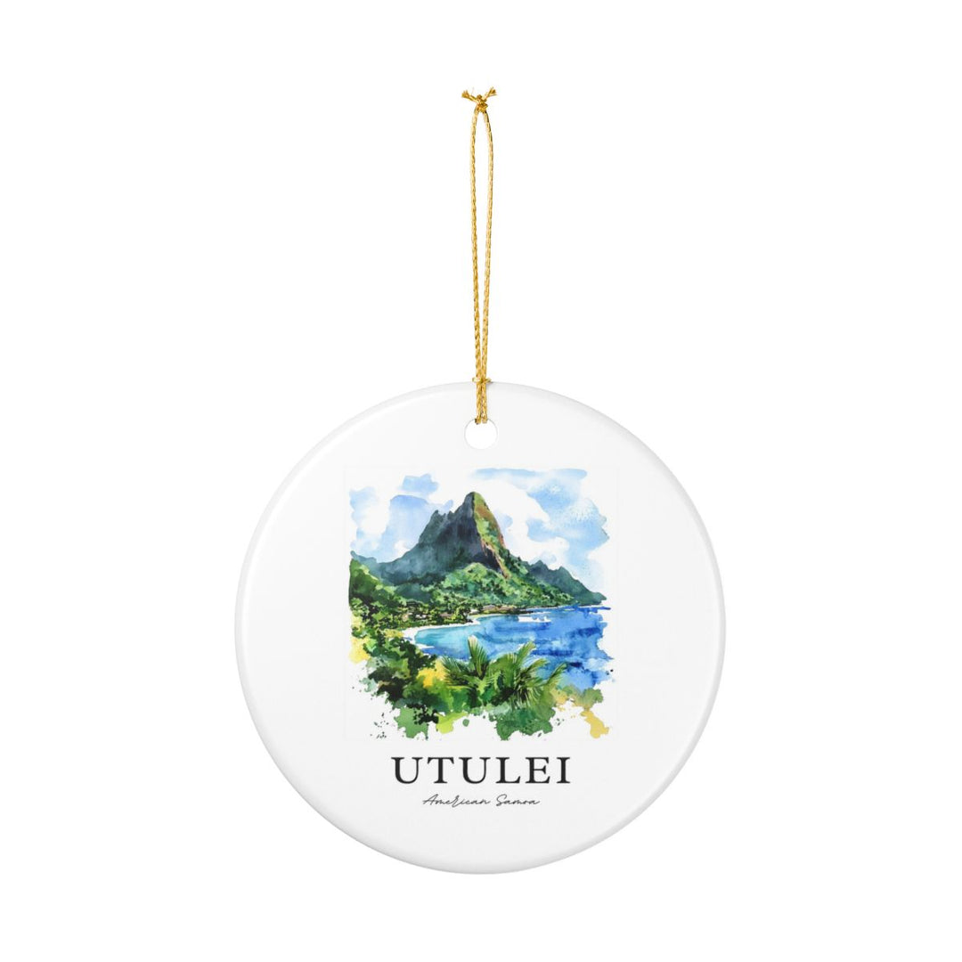 Utulei American Samoa Ornament: Unique Utulei American Samoa Souvenir, Utulei American Samoa Xmas Decor, and Authentic Utulei American Samoa Gift