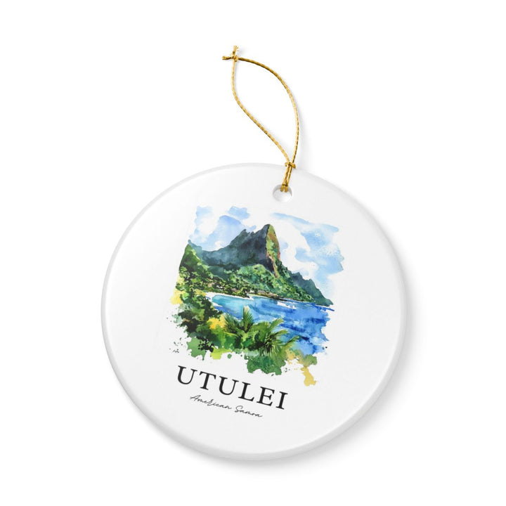 Utulei American Samoa Ornament: Unique Utulei American Samoa Souvenir, Utulei American Samoa Xmas Decor, and Authentic Utulei American Samoa Gift
