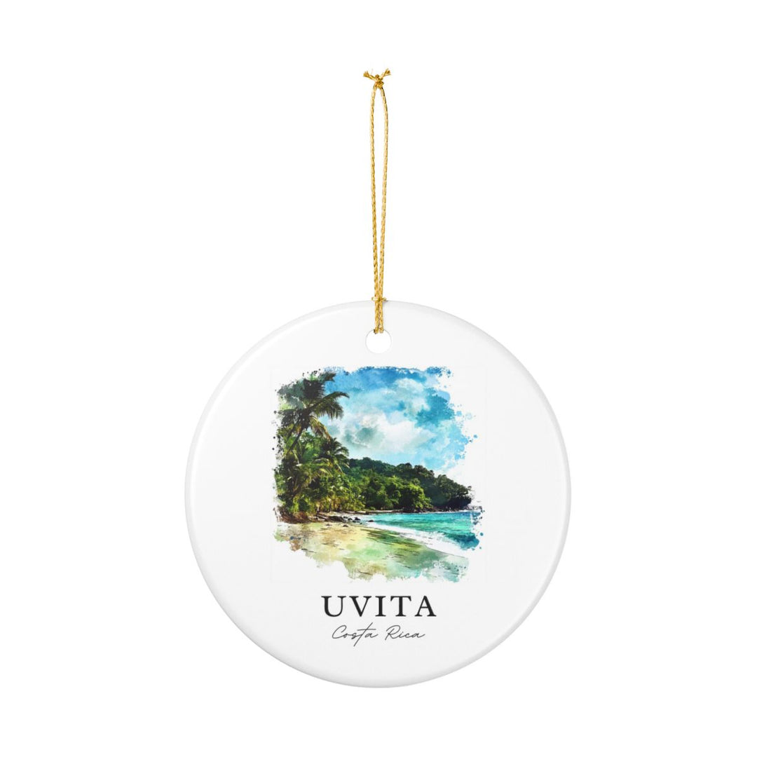 Uvita Costa Rica Ornament: Unique Uvita Costa Rica Souvenir, Uvita Costa Rica Xmas Decor, and Authentic Uvita Costa Rica Gift
