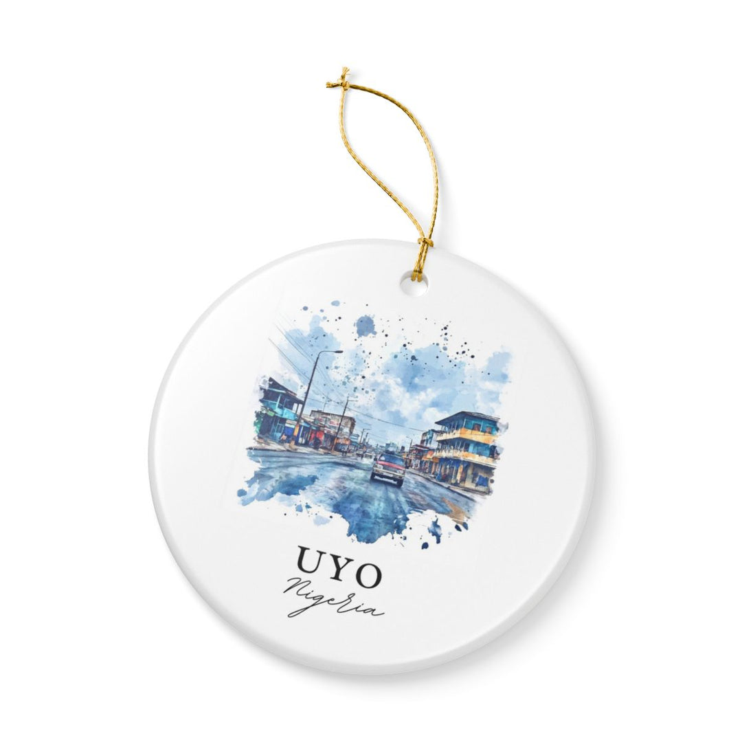 Uyo Nigeria Ornament: Unique Uyo Souvenir, Uyo Nigeria Xmas Decor, and Authentic Uyo Gift
