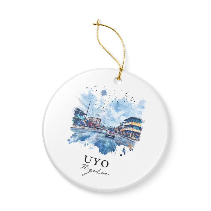 Uyo Nigeria Ornament: Unique Uyo Souvenir, Uyo Nigeria Xmas Decor, and Authentic Uyo Gift