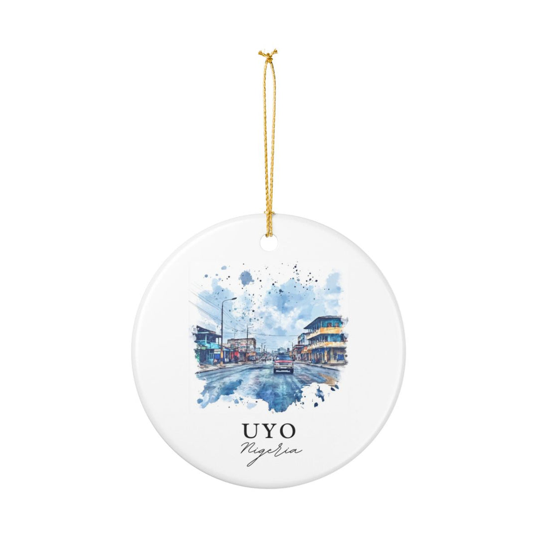 Uyo Nigeria Ornament: Unique Uyo Souvenir, Uyo Nigeria Xmas Decor, and Authentic Uyo Gift