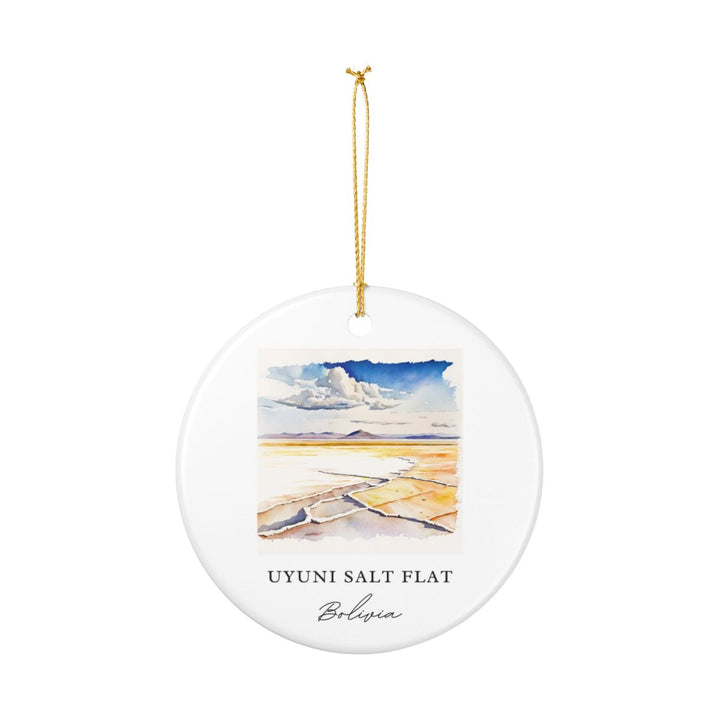 Uyuni Salt Flat Bolivia Ornament: Unique Uyuni Salt Flat Souvenir, Uyuni Salt Flat Bolivia Xmas Decor, and Authentic Uyuni Salt Flat Gift
