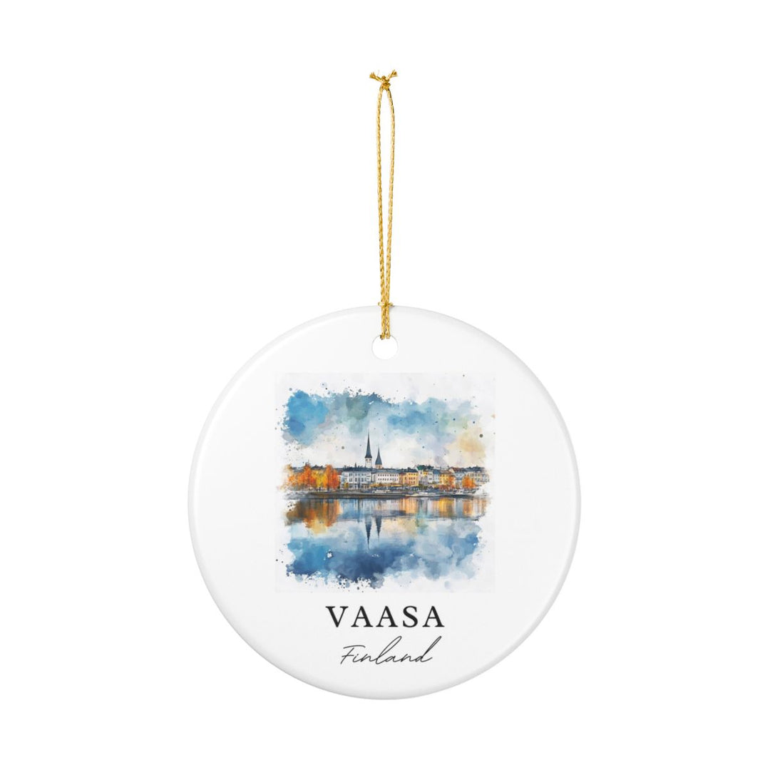 Vaasa Finland Ornament: Unique Vaasa Finland Souvenir, Vaasa Finland Xmas Decor, and Authentic Vaasa Finland Gift