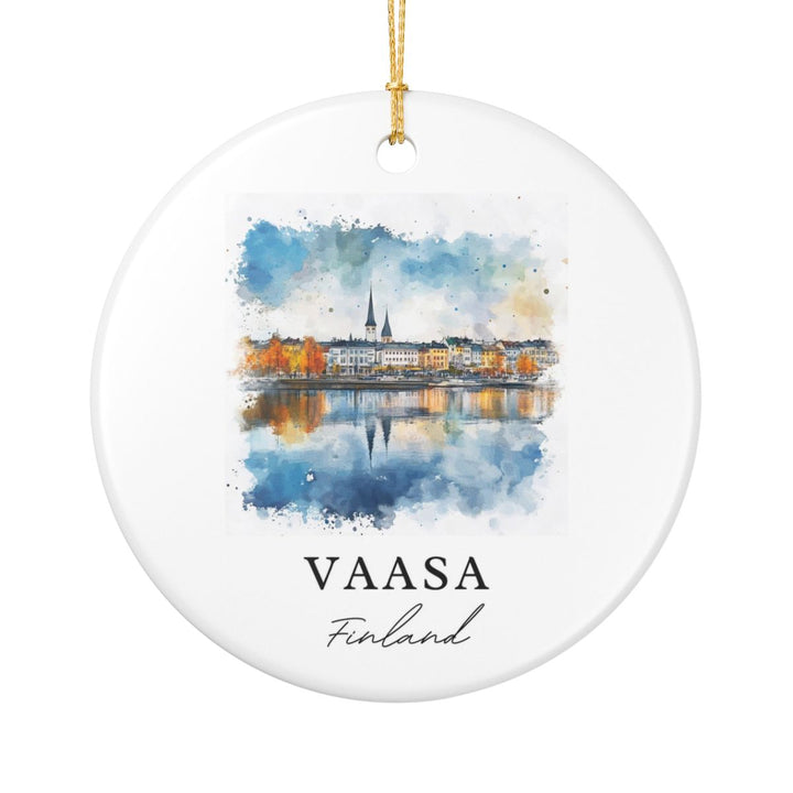 Vaasa Finland Ornament: Unique Vaasa Finland Souvenir, Vaasa Finland Xmas Decor, and Authentic Vaasa Finland Gift